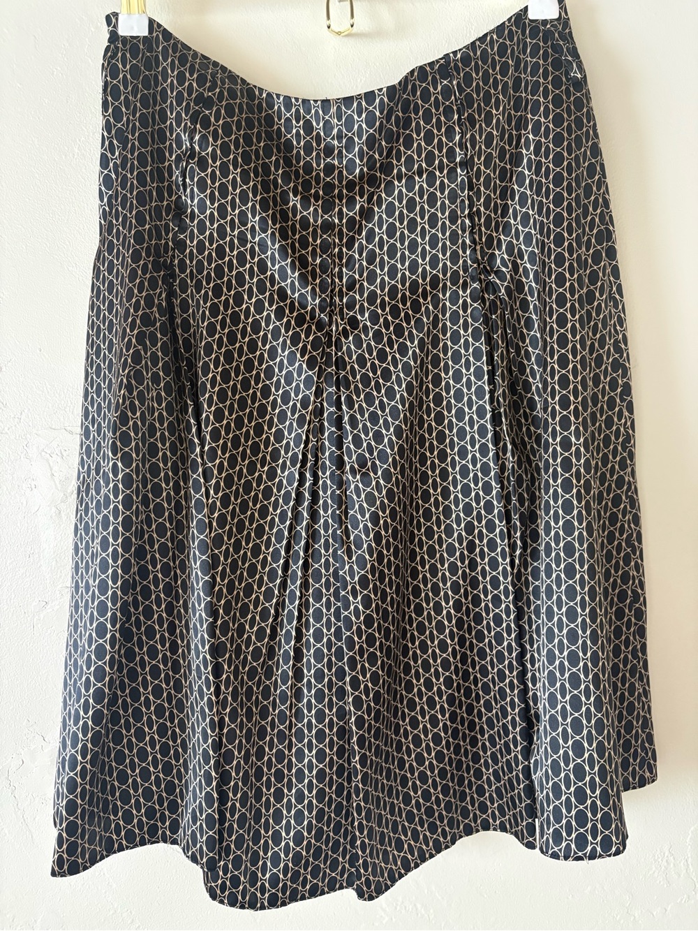 Vintage Apriori Midi Skirt Geometric Chain Link A-Line Dark Academia 90s Mod 8